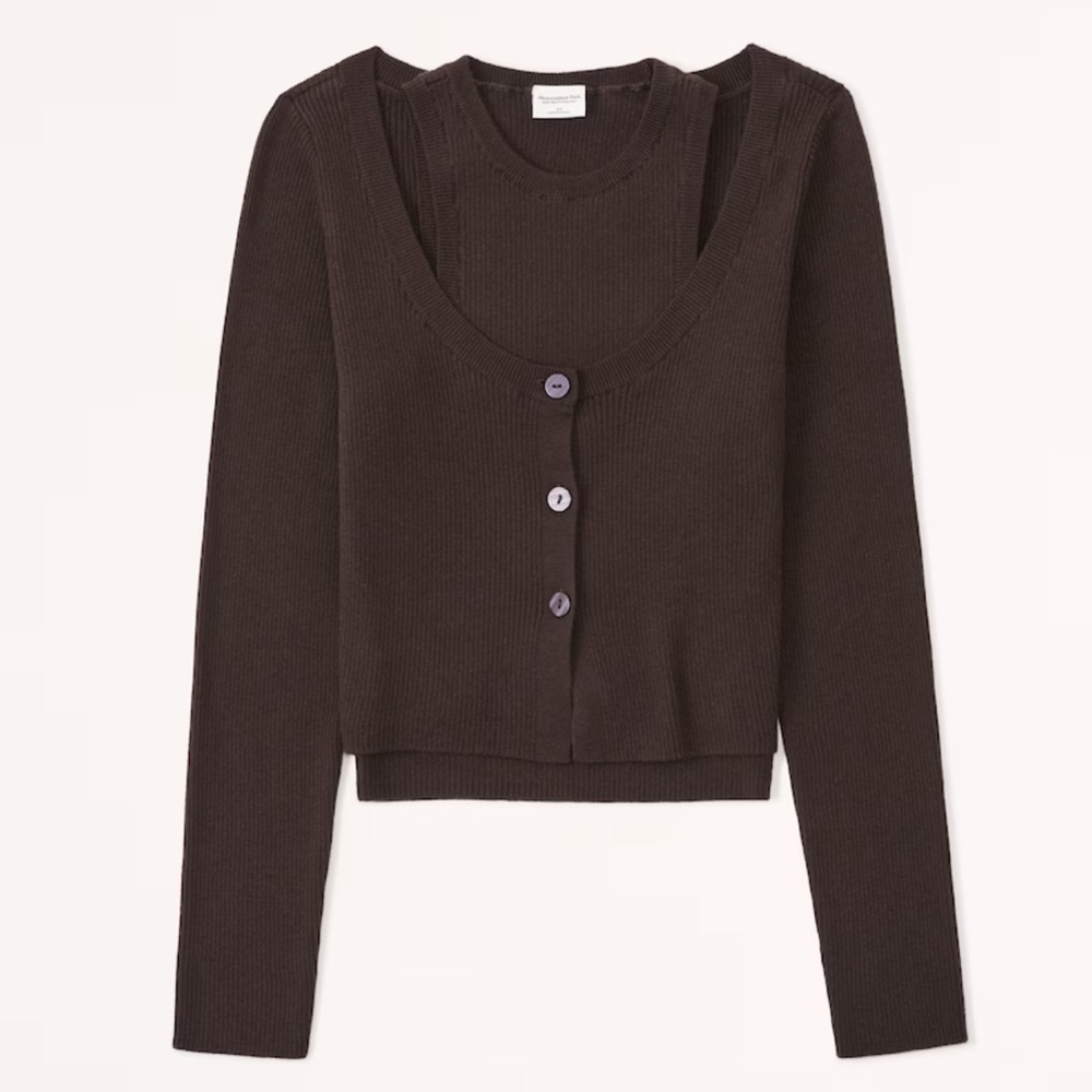 Abercrombie sweater tank and cardigan set
